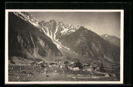 AK Guttannen, Ortsansicht Mit Alpen  - Guttannen