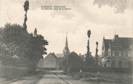 [-5%] BELGIQUE - Sint Denijs - Statiestraat - Rue De La Station - église - Animé - Cliché Gyselynck - Carte Postale Anci - Zwevegem