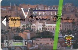 Delcampe - SPAIN - CHIP CARD - CP-109 - V CENTENARIO MELILLA - MINT IN BLISTER - Werbekarten