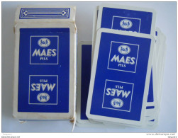52 Speelkaarten Jeu De Cartes + 3 Jokers + Doosje Pub Maes Pils Bier Bière Kaarten Zeer Goede Staat - 54 Kaarten
