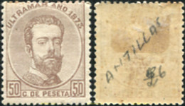 750759 HINGED ANTILLAS 1873 AMADEO I - Autres & Non Classés