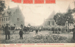 [-5%] BELGIQUE - Ghistel - Binnenkoer - Prioraat - Kerk - Klooster - Attelage Cheval - Eglise - Animé - Carte Postale An - Gistel