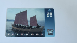 FAROE ISLANDS-(FO-FOT-0011)-Shiptype-seksæringur-(26)(31.10.98--09/1995)(20 Króna)(tirage-80.000)(0011-063457)GOOD CARD - Isole Faroe