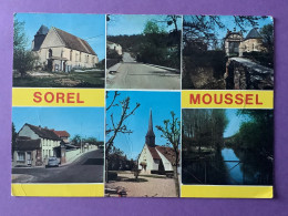 Delcampe - 28    CPSM    SOREL-MOUSSEL    Vues Multiples    Traces D’usage Dont Plis….. - Sorel-Moussel