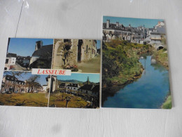 2    CARTES        POSTALES    VIERGES       DE   LASSEUBE           ( PYRENEES   ATLANTIQUES  ) - Lasseube