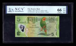 Fiji 5 Dollars 2012 Pick 115a Polymer NCV 66 TQP Sc Unc - Fiji