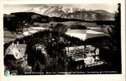59966 - Niederösterreich - Semmering , Blick Vom Südbahnhotel Auf Kurhaus Und Schneeberg - Gelaufen  - Semmering