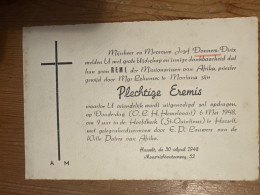 Remi Donners Missionaris Van Afrika 1948 Montana Hasselt Plechtige Eremis Pater Van Afrika ( Zoon Jozef Donners-Dirix ) - Autres & Non Classés