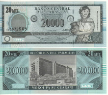 PARAGUAY   20'000 Guaranies  P225     Dated  2005  ( Paraguayan Woman + Banco Central At Back )   UNC - Paraguay