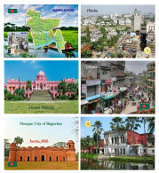 Bangladesh 6 New Postcards - Bangladesh