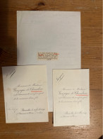 Naissance Hugues Gonzague De Chambure 1898 Ixelles & Naissance Jacques Gonzague De Chambure Bruxelles ( Arthon Indre FR - Autres & Non Classés