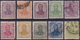 Argentine YT 132-133-134-135-136-137-138-139-141-142 Année 1908-1909 (Used °) San Martin - Gebruikt