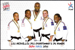 CP Médaillés Championnats Du Monde Judo Paris 2011 Décosse Tcheuméo Riner Legrand Emane - Martial