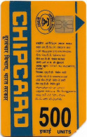 India - Aplab - (Yellow) Telephoning People, Chip APL 01, Cn.050149, 1989, 500U, Used - India