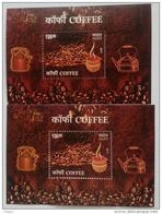 Shifting Variety,Error, EFO, 'C' Of Coffee Cut Into @ Top Left, Also Size Different, India MNH MS 2017 Tea Kettle Seed, - Errors, Freaks & Oddities (EFO)