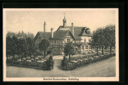 AK Gräfelfing, Bahnhof-Restauration Mit Garten  - Gräfelfing