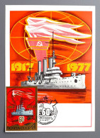 U382 URSS RUSSIE USSR RUSSIA CM YT 4423 (1977) 60 Ans De La Révolution Cuirassé AURORA - Bateau De Guerre Warship - Autres & Non Classés
