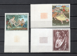 FRANCE  N° 1652 à 1654  NON DENTELES  NEUFS SANS CHARNIERE  COTE 290.00€    PEINTRE TABLEAUX ART - 1971-1980