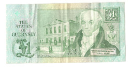 Billet Guernesey - Guernsey 1 Livre - One Pound - Guernsey
