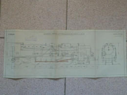 F41 - Plan 21*56 Cm Pour Maquette Train Ech. 23m/m P.M - Locomotive "Mountain" Compound No 241-C-1 P.L.M. - Other & Unclassified