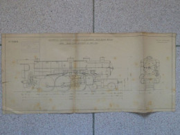 F41 - Plan 23*50 Cm Pour Maquette Train Ech. 23m/m P.M - Locomotive "Superpacific" Compound 4 Cyl. Série 3.1201-3.1240 - Other & Unclassified