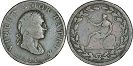 UK - 1811 - HALF PENNY - VINCIT AMOR PATRIAE - British Copper Company - 24-385 - Professionali/Di Società