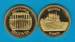 ESPAÑA  MEDALLA TURÍSTICA  "SEGOVIA"  SC/UNC  T-DL-13.648 - Altri & Non Classificati