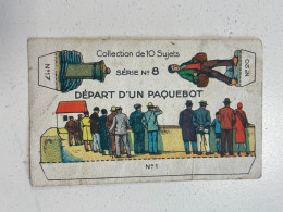 W0488 - Chromo Image - Chocolat Révillon Découpages Découpi - Départ D'un Paquebot - Revillon