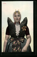 AK Axel, Frau In Tracht  - Axel