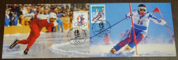 Greece 1991 Winter Olympic Games Albertville 92 Maximum Card Set - Maximumkarten (MC)