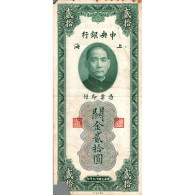 Delcampe - CHINE - PICK 328 - 20 CUSTOMS GOLD UNITS - SHANGAI - 1930 - B - Chine