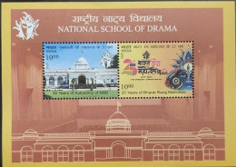 India 2025 NATIONAL SCHOOL OF DRAMA MINIATURE SHEET MS MNH As Per Scan - Hinduism