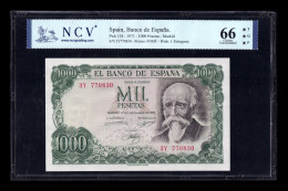 España Spain 1000 Pesetas José Echegaray 1971 Pick 154 Serie 3Y NCV 66 TQP Sc Unc - 1000 Pesetas