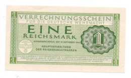 Germany 1 Reichsmark 1944 Wehrmacht Issue - Verrechnungsscheine - Dt. Wehrmacht