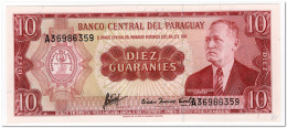 PARAGUAY,10 GUARANIES,L.1952,P.196a,UNC - Paraguay