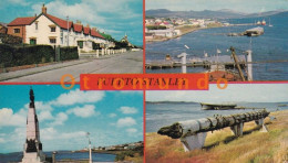ARGENTINA POSTCARD FALKLAND ISLANDS PORT SHIP HOTEL POSTAL PUERTO STANLEY ISLAS MALVINAS - Falkland Islands