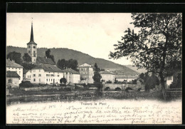 AK Travers, Le Pont, L`Eglise  - Travers
