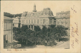 Delcampe - ALGERIA /  ALGERIE - ANNABA / BONE - HOTEL DE VILLE -  EDIT V.P. - MAILED BY NEMEA BOREL TO ITALY 1904 (13140) - Annaba (Bône)