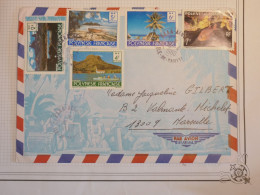 DX9  POLYNESIE   LETTRE  COVER 1980   A  MARSEILLE    FRANCE+ + +AFF. INTERESSANT++ - Cartas & Documentos