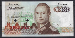 1000 Francs - SPECIMEN - Type Portrait Grand Duke Jean - UNC - NIEUW - Luxembourg
