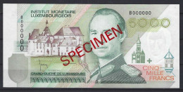 5000 Francs - SPECIMEN - Type Portrait Grand Duke Jean - UNC - NIEUW - Luxembourg
