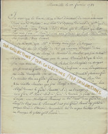 1781 LETTRE Duranty Marseille Sign. Maçonnique Pour Sonier Santé Hopitaux Miliataires  De La Marine Toulon V.HISTORIQUE - Historical Documents