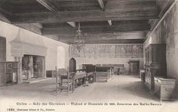 [-5%] SUISSE - Chillon - Salle Des Chevaliers - Plafond Et Cheminée - 1439 - Armoiries Des Baillis  - Carte Postale Anci - Veytaux