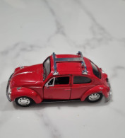 Voiture Miniature En Métal Rouge Welly Volkswagen Beetle 1/36 - Modelos R/C (teledirigidos)