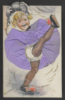 TRES  BELLE  CARTE POSTALE  Germaine BOURET   AVEC  DECOUPI      Très Bon état  Dim  9 X 14  Cm - Bouret, Germaine