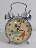 84219 Orologio Sveglia A Carica A Molla Vintage Diamond - Gallina Che Becca - Alarm Clocks