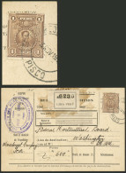 PERU: Dispatch Note For A Parcel Sent From Ica To USA In 1925 Franked With 1S. (Sc.240), Excellent Quality. Ex-Herbert M - Peru