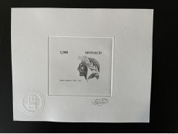 Monaco 2015 YT 2974 Epreuve D'artiste Proof Dante Alighieri 1265 - 1321 NOIR BLACK - Autres & Non Classés
