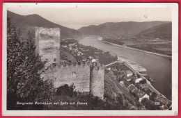 AK: Echtfoto - Burgruine Hinterhaus Mit Spitz An Der Donau, Ungelaufen (Nr. 2748) - Wachau