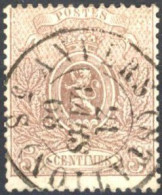 Delcampe - N° 25A, Superbe Obl Centrale DC 'Anvers Station'. LUXE - 1866-1867 Kleine Leeuw